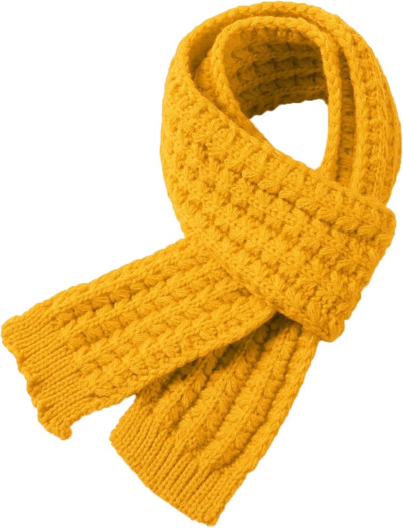 BEARUN Kids Knitted Scarf Winter Fashion Solid Color Toddler Baby Warm Scarves Wrap Neck Warmer for Girls Boys - Image 3